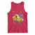 Mardi Gras Pickleball Jester Hat Beads Tank Top