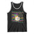 Mardi Gras Baseball Jester Hat Beads Flag Tank Top