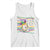 Mardi Gras Baseball Jester Hat Beads Flag Tank Top