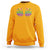 Mardi Gras Sweatshirt Jester Skeleton Rock Hand Fat Tuesday Festival - Wonder Print Shop