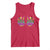 Mardi Gras Tank Top Jester Skeleton Rock Hand Fat Tuesday Festival