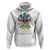 Mardi Gras Funny Sugar Skull Fat Tuesday New Orleans Hoodie - Wonder Print Shop