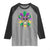 Mardi Gras Funny Sugar Skull Fat Tuesday New Orleans Raglan Shirt