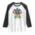 Mardi Gras Funny Sugar Skull Fat Tuesday New Orleans Raglan Shirt