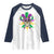 Mardi Gras Funny Sugar Skull Fat Tuesday New Orleans Raglan Shirt