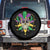 Mardi Gras Funny Sugar Skull Fat Tuesday New Orleans Spare Tire Cover