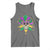 Mardi Gras Funny Sugar Skull Fat Tuesday New Orleans Tank Top