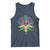 Mardi Gras Funny Sugar Skull Fat Tuesday New Orleans Tank Top