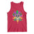 Mardi Gras Funny Sugar Skull Fat Tuesday New Orleans Tank Top