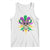 Mardi Gras Funny Sugar Skull Fat Tuesday New Orleans Tank Top