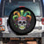 Mardi Gras Beads Sugar Skull Fat Tuesday New Orleans Spare Tire Cover