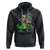 Mardi Gras Funny Skeleton On Dinosaur Jester Beads Hoodie - Wonder Print Shop