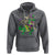 Mardi Gras Funny Skeleton On Dinosaur Jester Beads Hoodie - Wonder Print Shop