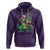 Mardi Gras Funny Skeleton On Dinosaur Jester Beads Hoodie - Wonder Print Shop