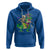 Mardi Gras Funny Skeleton On Dinosaur Jester Beads Hoodie - Wonder Print Shop