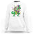 Mardi Gras Funny Skeleton On Dinosaur Jester Beads Sweatshirt - Wonder Print Shop