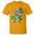 Mardi Gras Funny Skeleton On Dinosaur Jester Beads T Shirt - Wonder Print Shop