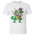 Mardi Gras Funny Skeleton On Dinosaur Jester Beads T Shirt - Wonder Print Shop