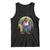 Funny Mardi Gras Bigfoot Sasquatch Funny Fat Tuesday Parade Tank Top