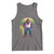 Funny Mardi Gras Bigfoot Sasquatch Funny Fat Tuesday Parade Tank Top