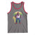 Funny Mardi Gras Bigfoot Sasquatch Funny Fat Tuesday Parade Tank Top