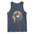 Funny Mardi Gras Bigfoot Sasquatch Funny Fat Tuesday Parade Tank Top