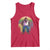 Funny Mardi Gras Bigfoot Sasquatch Funny Fat Tuesday Parade Tank Top