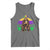 Mardi Gras Bigfoot Sasquatch Funny Beer Lover Tank Top