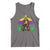 Mardi Gras Bigfoot Sasquatch Funny Beer Lover Tank Top