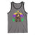 Mardi Gras Bigfoot Sasquatch Funny Beer Lover Tank Top