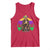 Mardi Gras Bigfoot Sasquatch Funny Beer Lover Tank Top