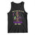 Mardi Gras Tank Top Don't Make Me Go All Voodoo On You Skeleton Witch Doctor