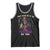 Mardi Gras Tank Top Don't Make Me Go All Voodoo On You Skeleton Witch Doctor