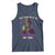 Mardi Gras Tank Top Don't Make Me Go All Voodoo On You Skeleton Witch Doctor