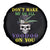 Mardi Gras Spare Tire Cover Don't Make Me Go All Voodoo On You Skull