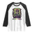 Mardi Gras Raglan Shirt Voodoo Queen Skeleton Witch Creepy Skull