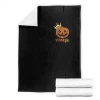 Halloween Couple Matching Throw Blanket Pumpking Funny Spooky Pumpkin - Wonder Print Shop