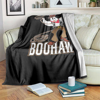 Halloween Cowboy Throw Blanket BooHaw Western Ghost - Wonder Print Shop