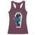 Creepy Halloween Racerback Tank Top Sexy Zombie Legs Flash Tattoo Coffin