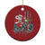 Christmas Santa Riding Motorbike Patriotic USA Christmas Ornament - Wonder Print Shop