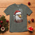 Christmas T Shirt Santa Bald Eagle USA Flag Patriotic Xmas - Wonder Print Shop