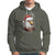 Christmas Hoodie Santa Bald Eagle USA Flag Patriotic Xmas - Wonder Print Shop