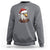 Christmas Sweatshirt Santa Bald Eagle USA Flag Patriotic Xmas - Wonder Print Shop