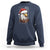 Christmas Sweatshirt Santa Bald Eagle USA Flag Patriotic Xmas - Wonder Print Shop