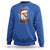 Christmas Sweatshirt Santa Bald Eagle USA Flag Patriotic Xmas - Wonder Print Shop