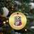 Christmas in the Front Party in the Back USA Patriotic Santa Christmas Ornament - Wonder Print Shop