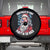 Christmas in the Front Party in the Back USA Patriotic Santa Spare Tire Cover