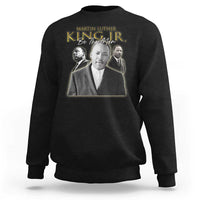 Black sweatshirt with Martin Luther King portrait graphic and "Be the Man" text