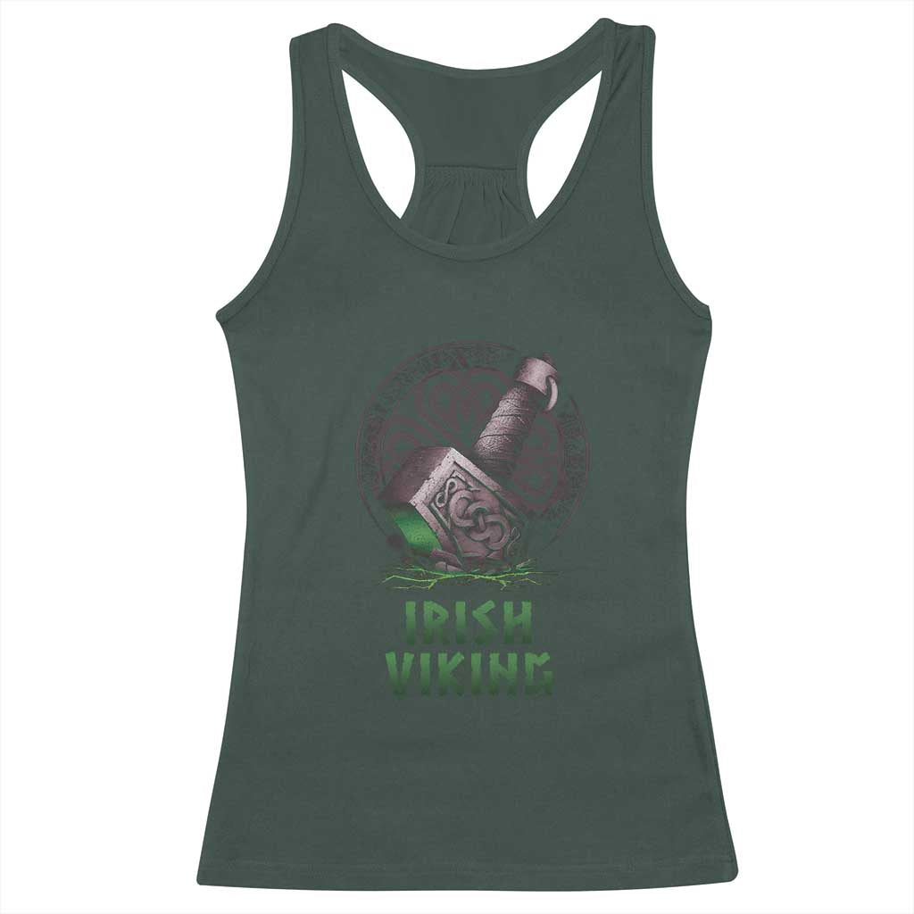 Irish Viking Racerback Tank Top Celtic Thor Mjolnir