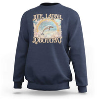 Funny Dolphin Meme Sweatshirt Live Laugh Lobotomy